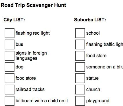 Printable Summer Travel Activities for Kids