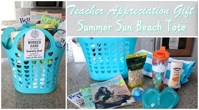 Teacher Tote Bag End of Year Teacher Gift Beach Tote Summer 